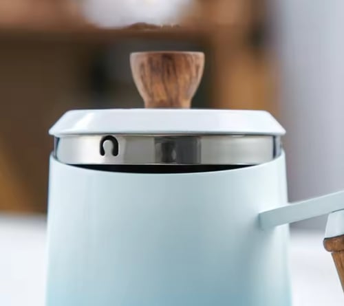 ابريق تقطير ترشيح بمقبض خشبي - الوان واحجام متعددة...