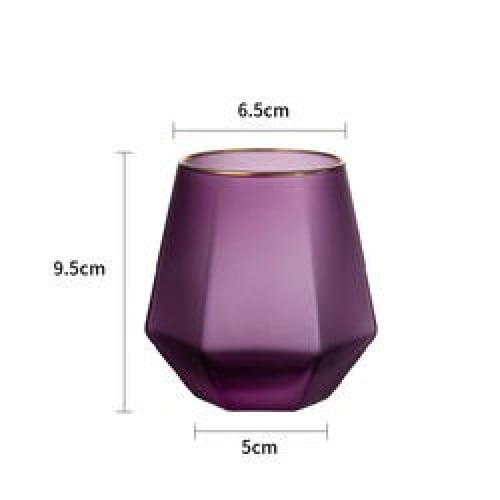 كوب زجاجي مضلع ضبابي 300 مل | CUP