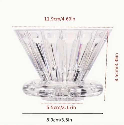 قمع تقطير V60 بقاعدة كروية - مقاس 01 - 02 | Coffee...