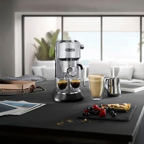 ماكينة ديلونجي ديدكا ارتي - فضي | Delonghi Dedica...