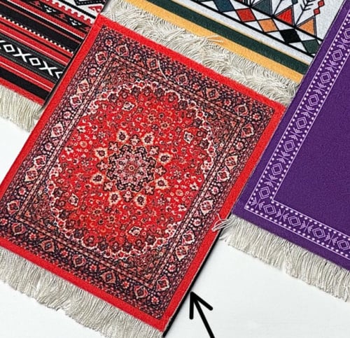 بساط اكواب للتزيين على شكل سجاد 13*9 سم - حجم صغير