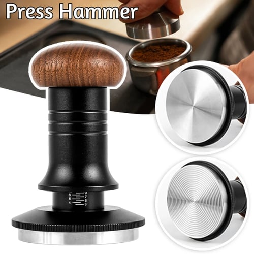 تامبر اسود ستيل - مقبض خشبي | Tamper