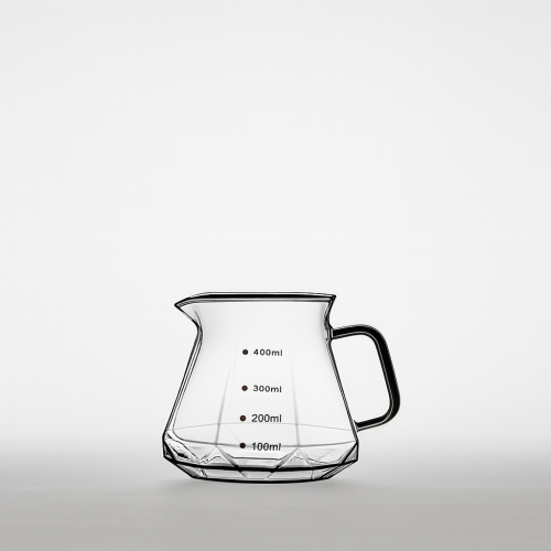 سيرفر V60 - زجاجي شفاف مضلع | V60 Server White