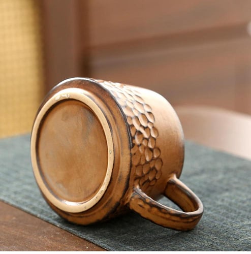 كوب سيراميك بنقشة حبوب قهوة- الوان متعددة | CERAMI...