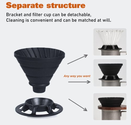 قمع متنقل قابل للطي - مقاس 00 | Dripper Silicon