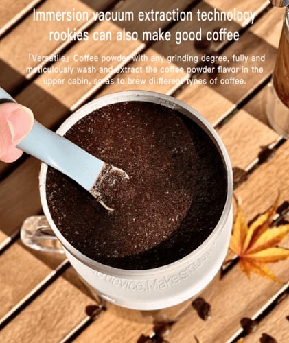 صانعة قهوة قابلة للطي و التنقل - مع كوب | Coffee M...