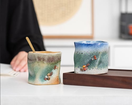 كوب الشاطئ سيراميك - الوان متعددة | Beach Cup