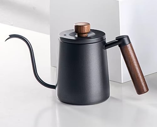 ابريق تقطير ترشيح بمقبض خشبي - الوان واحجام متعددة...