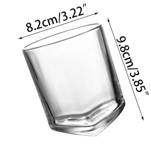 كوب القهوة المنحني زجاجي | Tilted Glass CUP