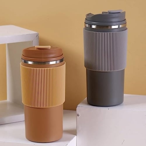 كوب قهوة حافظ للحرارة مع ربل - 12 اونص | 12oz