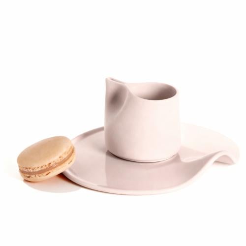 كوب سيراميك مائل مع صحن 180 مل | CERAMIC Cup