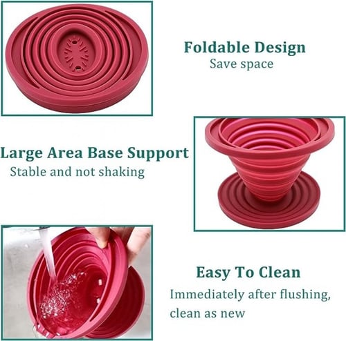 قمع سيليكون قابل للطي - مقاس 01 | Dripper Silicon