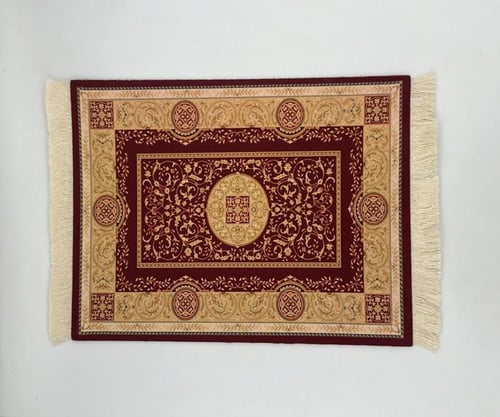 كوستر قهوة للتزيين على شكل سجاد 27*18 سم - حجم كبي...