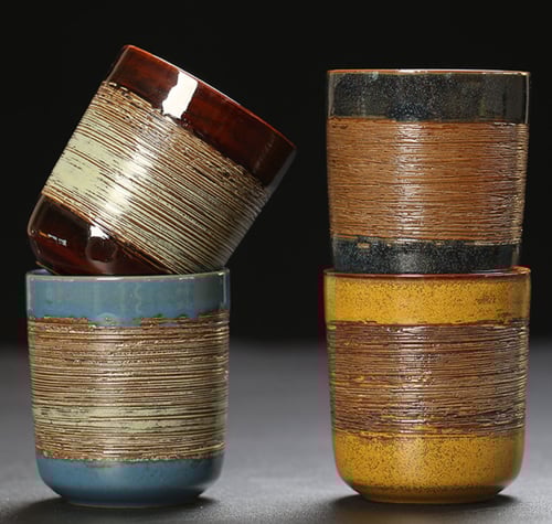 كوب سيراميك فاخر بملمس خشن - 160 مل | الوان متعددة