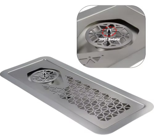 رينزر فضي 60*24 سم | Silver Rainser