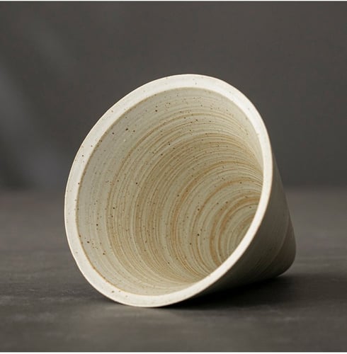 كوب مخروطي مع قاعدة - الوان متعددة | CUP CERAMIC