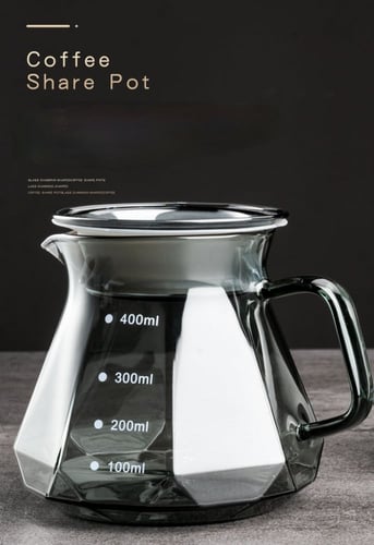 سيرفر V60 - زجاجي اسود و عسلي فاخر | V60 Server Bl...