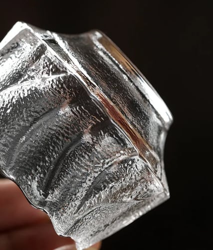 كوب زجاجي مع صحن 55 مل - الوان متعددة | Glass CUP