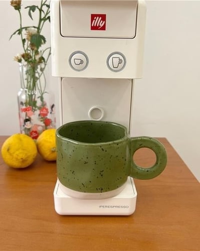 كوب سيراميك منقط مع مسكة | 300 مل