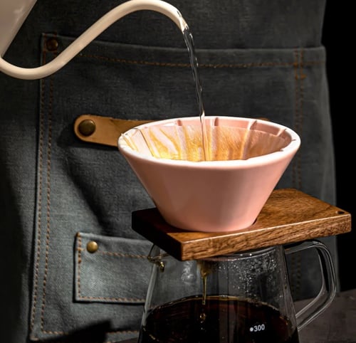 قمع الترشيح V60 سيراميك الوان متعددة بدون قاعدة -...