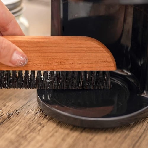 مكنسة تنظيف بار القهوة بمقبض خشبي | Cleaning Brush