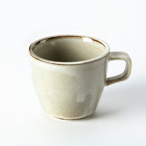 كوب سيراميك بيج مع صحن 210 مل | CERAMIC GREEN