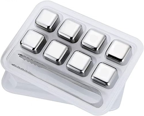 مكعبات ثلج - ستيل | Stainless Steel Ice Cups