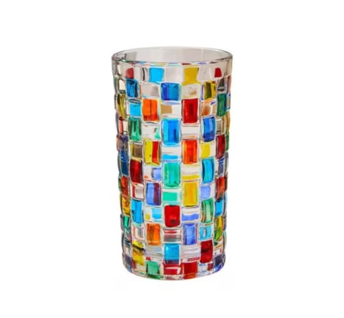 كوب زجاجي بألوان و أشكال عشوائية | Colorful Glass...