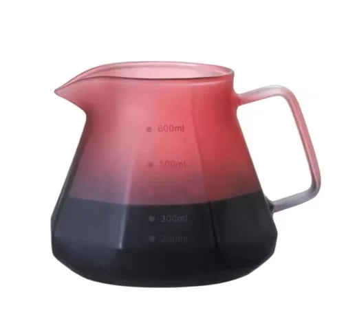 طقم تقطير متدرج اللون V60 - زجاجي | V60 Dripper Set 02
