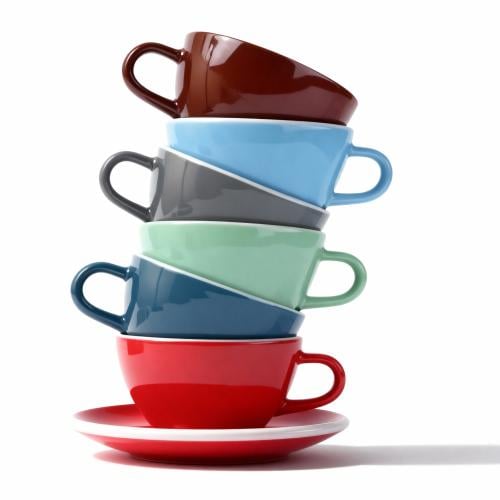 كوب اكمي فلات وايت مع صحن 150 مل | Acme Cup