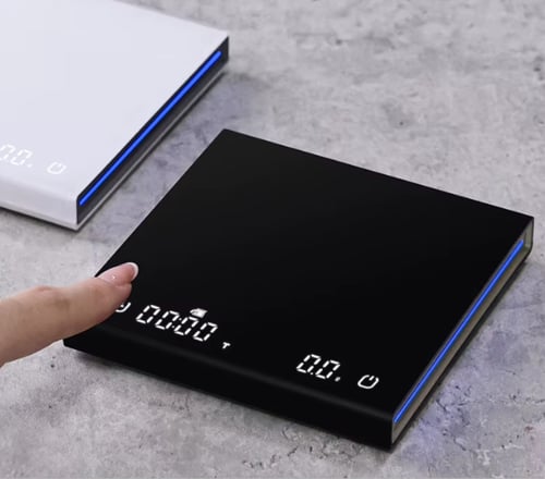 ميزان عصري بتصميم انيق - اسود و ابيض | Smart Scale...