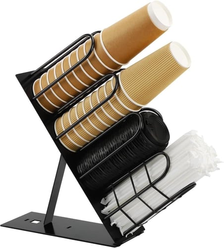 ستاند حامل و منظم اكواب ورقية - اشكال مختلفة 4 اقس...