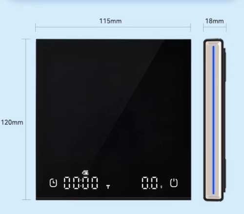 ميزان عصري بتصميم انيق - اسود و ابيض | Smart Scale...