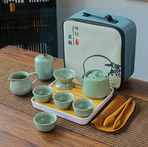 حقيبة تحضير الشاي العصرية - طقم متكامل | Ceramic T...
