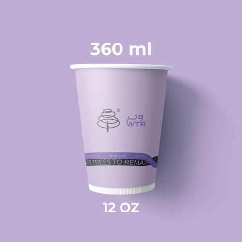 اكواب وتر الورقية - احجام مختلفة | Cappuccino