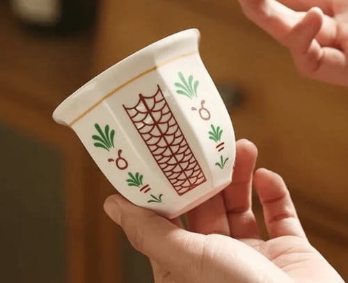 اكواب الفنجان السعودي سيراميك - 180 مل | Saudi Cup