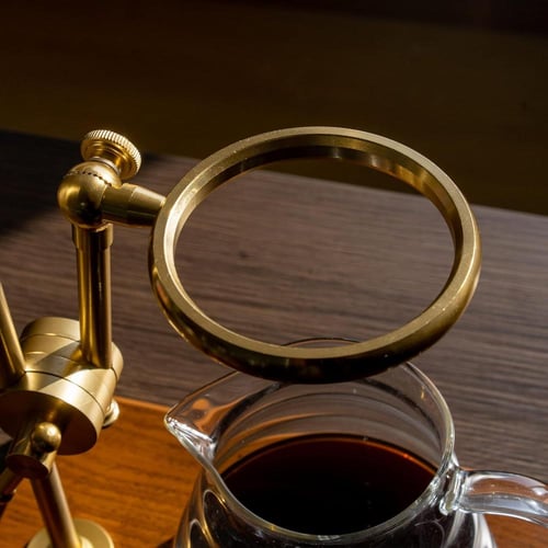 طقم تقطير القهوة الفاخر - نحاسي | V60 Dripper Set...