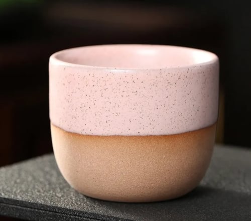 كوب سيراميك مطلي بالفخار - 120 مل | الوان متعددة