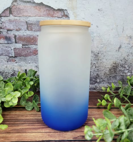 كوب زجاج مع غطاء خشبي و مزاز | Cup Glass