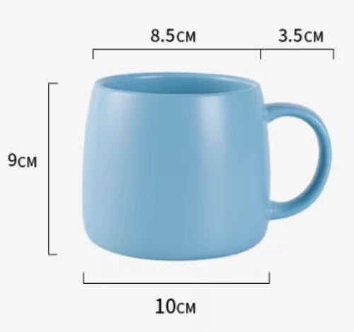 بوكس كوب سيراميك مع ملعقة ستيل - 480 مل | CERAMIC...