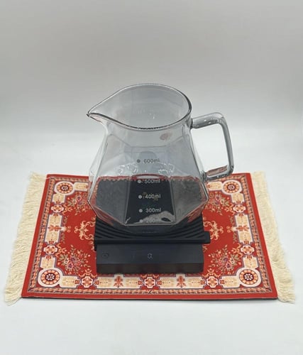 كوستر قهوة للتزيين على شكل سجاد 27*18 سم - حجم كبي...