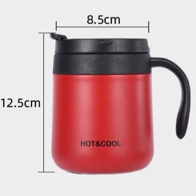 ترمس كوب قهوة مع مسكة - 350 مل | 12oz