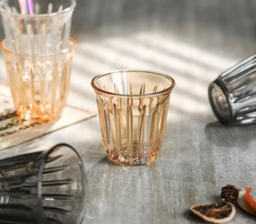 كوب زجاجي كريستال 200 مل - الوان متعددة | Glass CU...