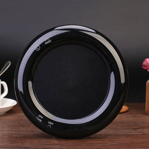 ميزان دائري لمس بشكل مميز - اسود