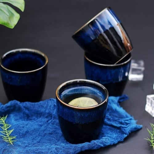 كوب موج البحر ازرق | 150 مل