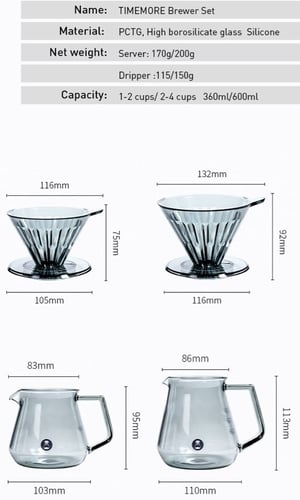 تايمور طقم كرستال - اسود 01 | Timemore Crystal Eye...