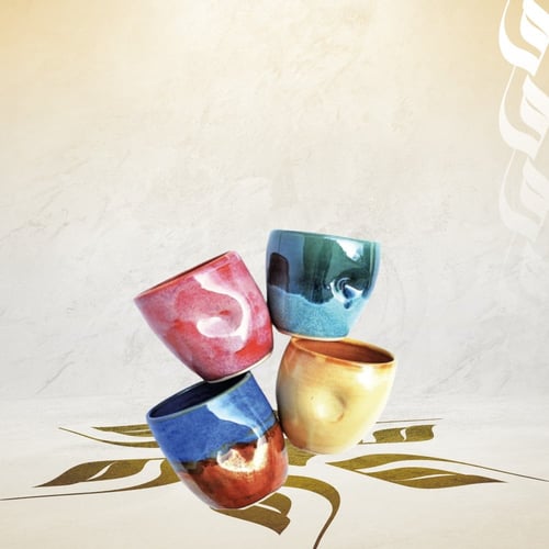 كوب فاكتوري اليدوي الفاخر - الوان متعددة | CUP CER...