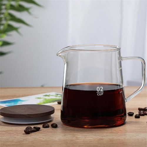 سيرفر زجاجي شفاف مع غطاء خشبي - SERVER