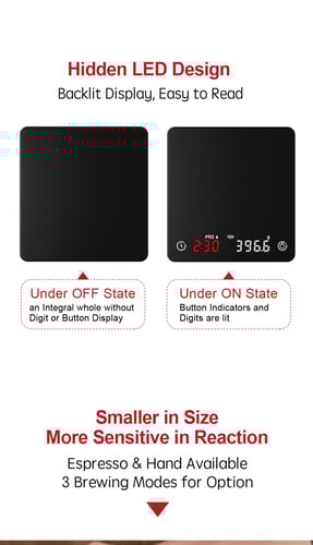 ميزان نانو بحجم اليد - اسود | Nano Scale