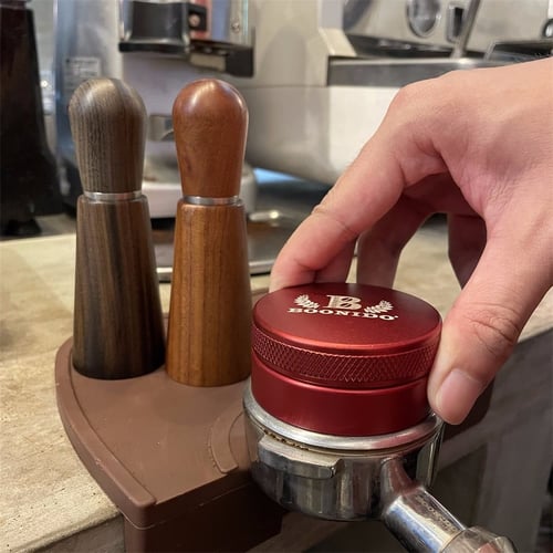 مفكك تكتلات القهوة - مع حامل خشبي